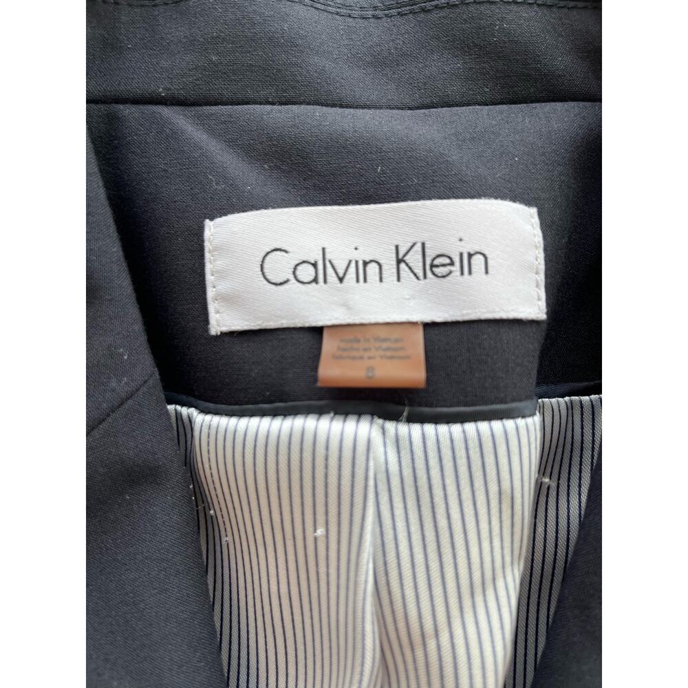 Calvin Klein Women's Blazer Navy Blue Two-Button Size 8 Buisness professional - Picture 3 of 9